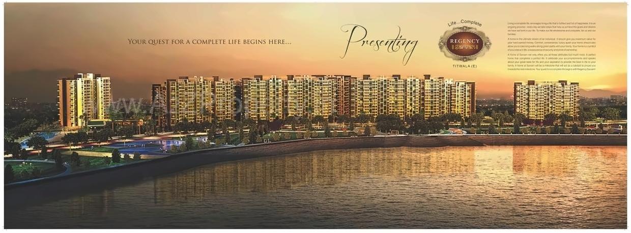 3D Elevation of real estate project Regency Sarvam located at Titwala, Thane, Maharashtra