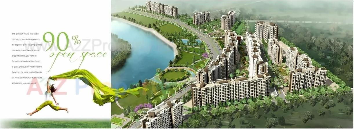 3D Elevation of real estate project Regency Sarvam located at Titwala, Thane, Maharashtra