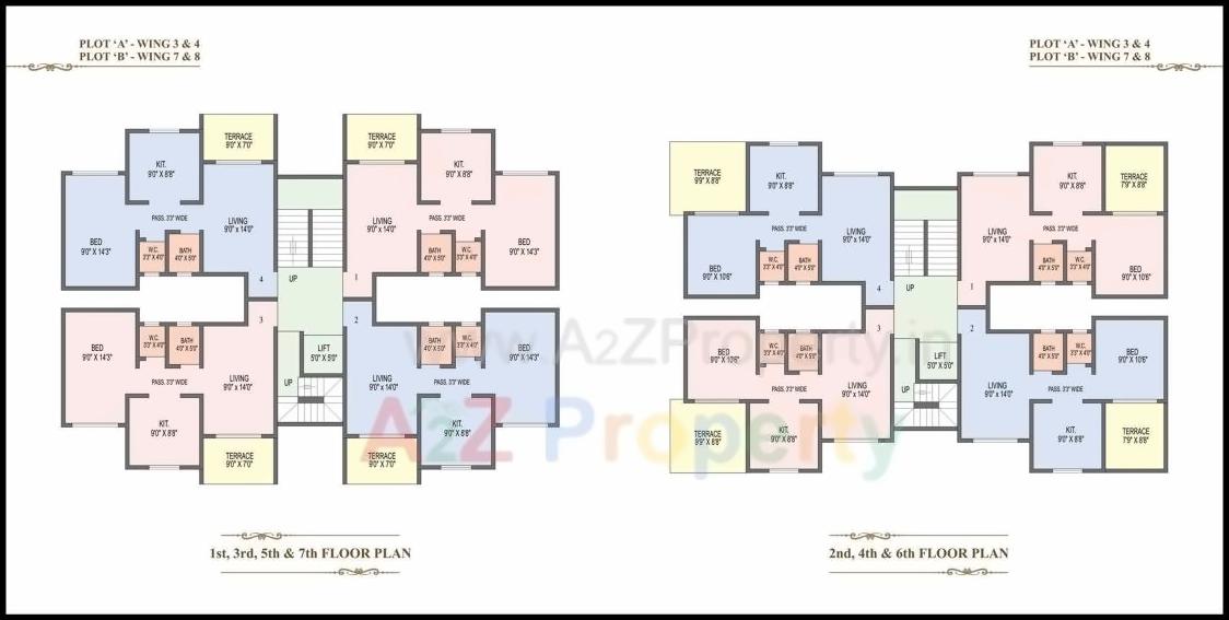 Layout of real estate project Royal Castle located at Ambarnathm-cl, Thane, Maharashtra