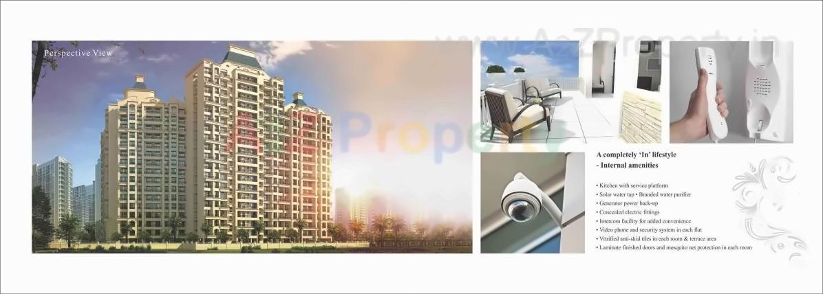 3D Elevation of real estate project Royal Garden located at Katemanevali, Thane, Maharashtra