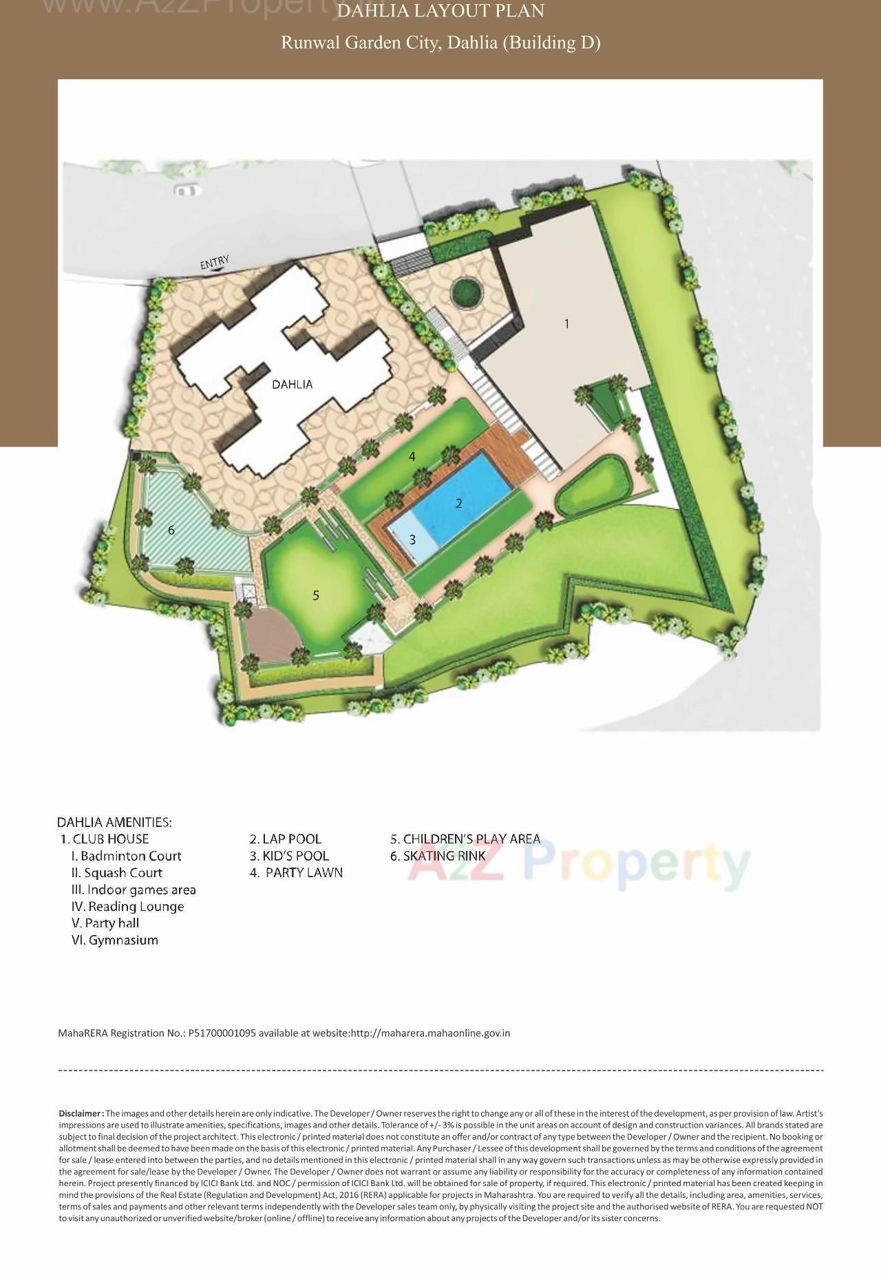 Layout of real estate project Runwal Garden City   Dahlia located at Thane-m-corp, Thane, Maharashtra