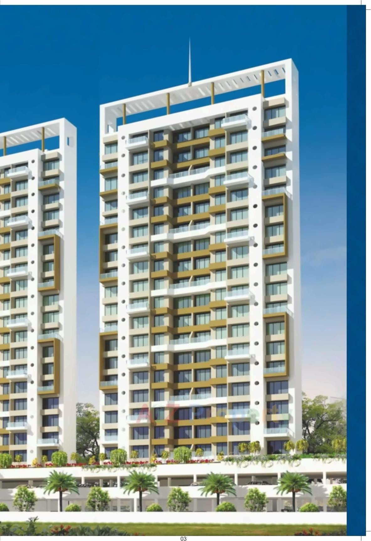 3D Elevation of real estate project Sai Proviso   Aashlesha located at Navi-mumbai-m-corp, Thane, Maharashtra
