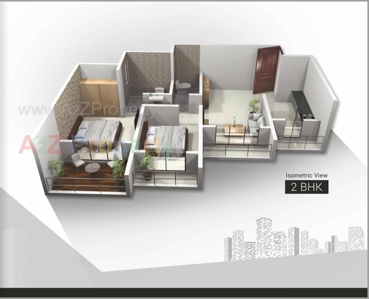 Layout of real estate project Sai Satyam Residency located at Kalyan, Thane, Maharashtra