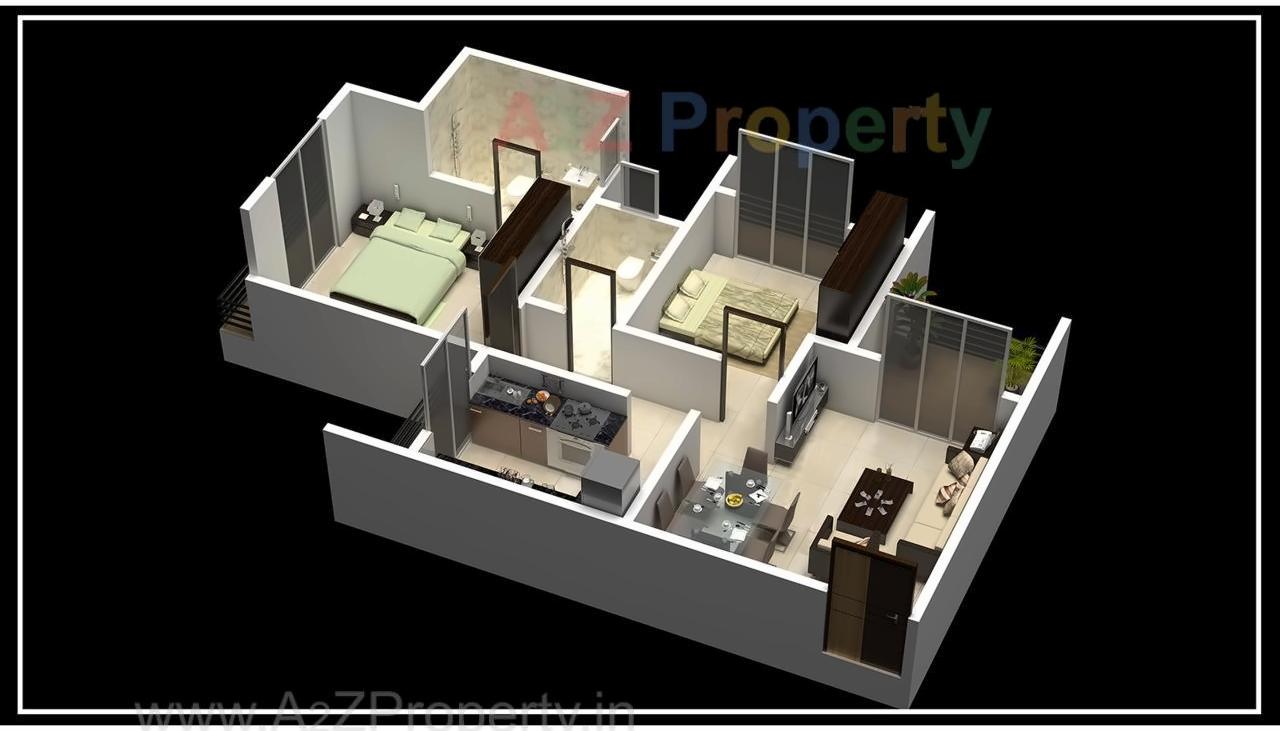 Layout of real estate project Sai Sharnam located at Kalyandombivali-m-corp, Thane, Maharashtra