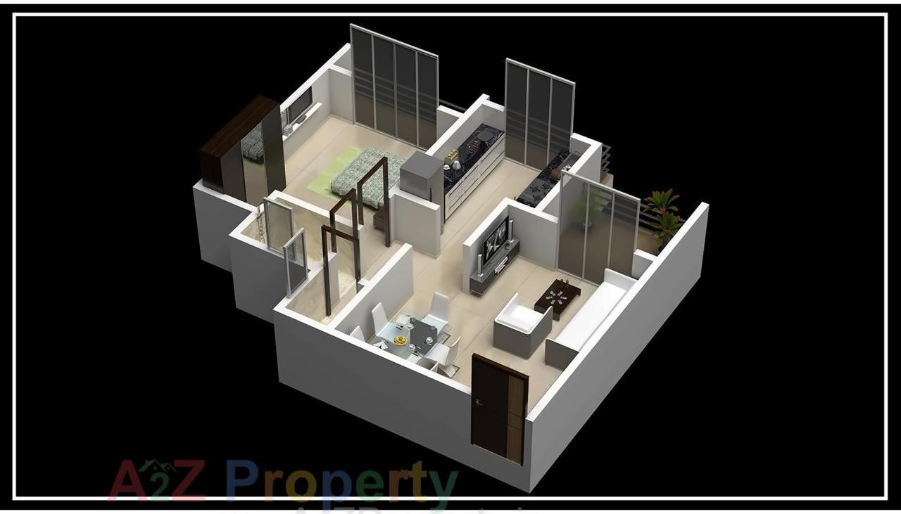 3D Elevation of real estate project Sai Sharnam located at Kalyandombivali-m-corp, Thane, Maharashtra