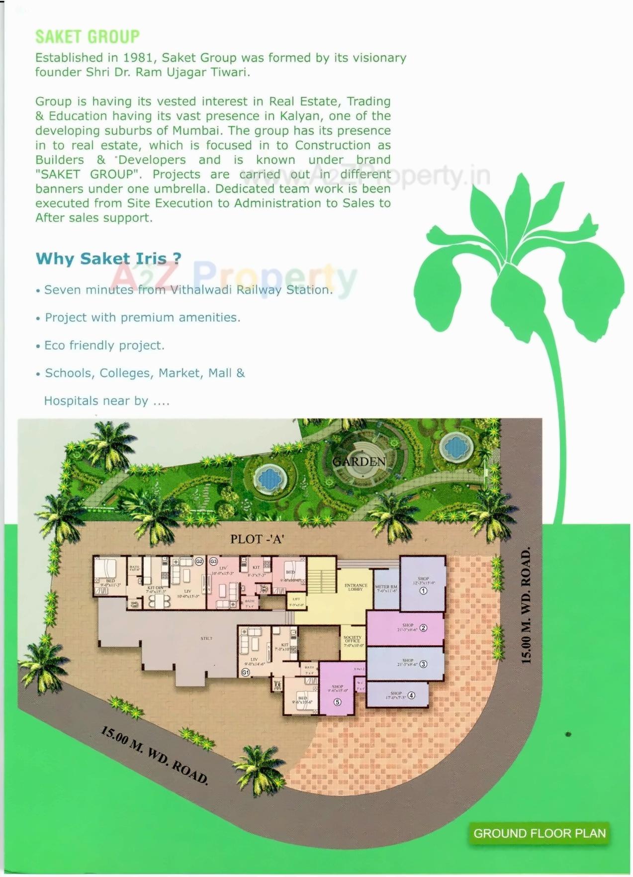  of real estate project Saket Iris located at Katemanevali, Thane, Maharashtra