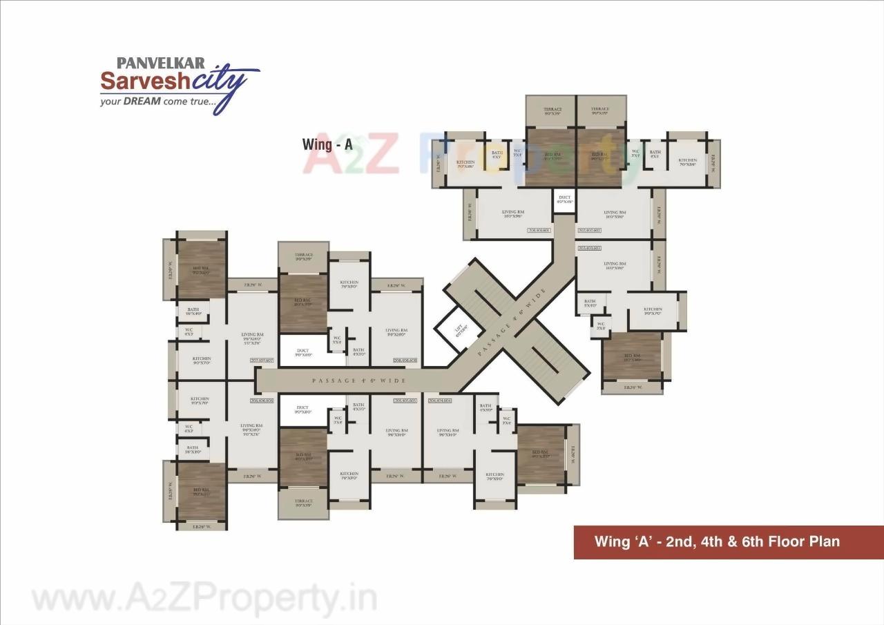 Layout of real estate project Sarvesh Dream City located at Badlapur-m-cl, Thane, Maharashtra