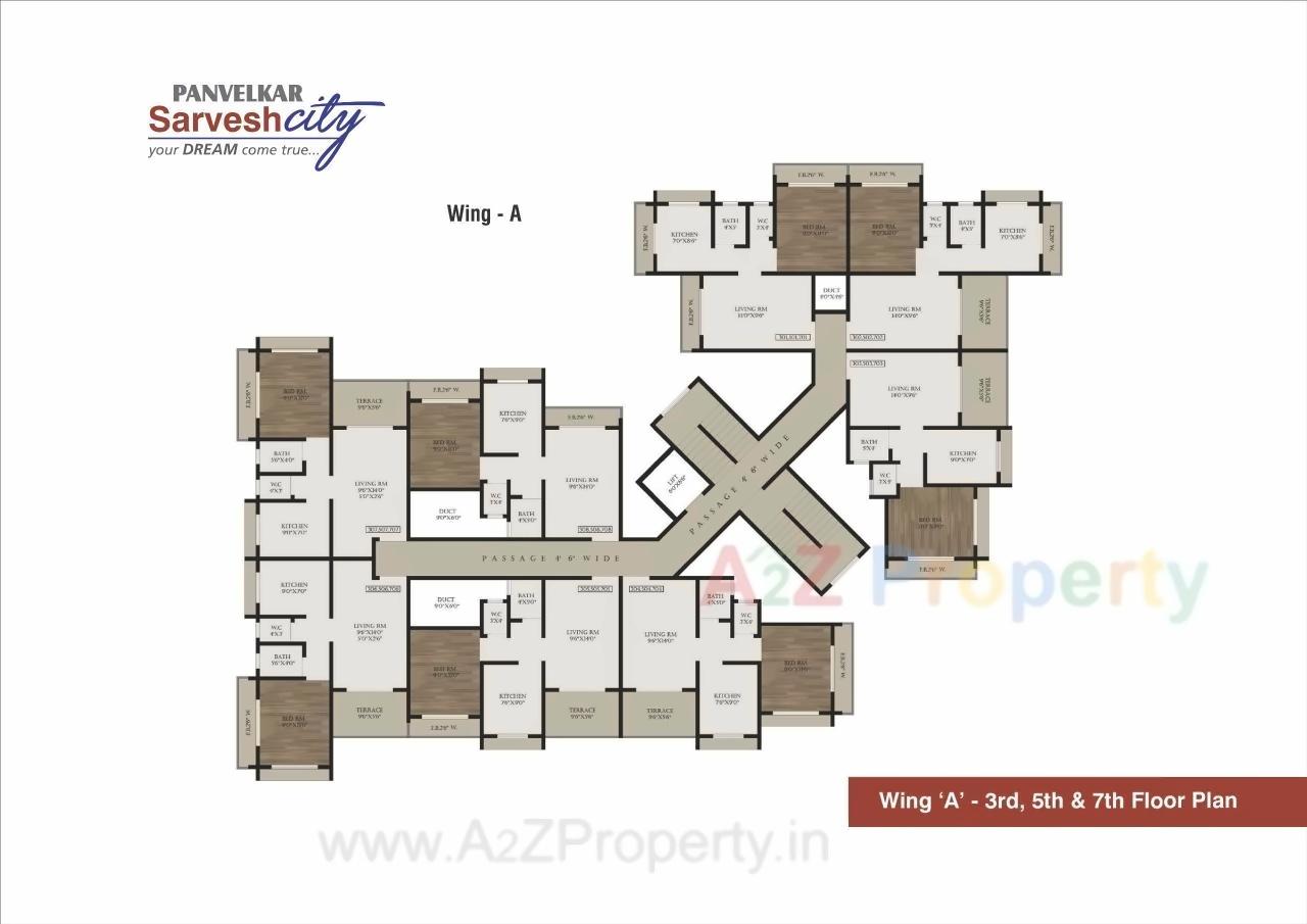 Layout of real estate project Sarvesh Dream City located at Badlapur-m-cl, Thane, Maharashtra