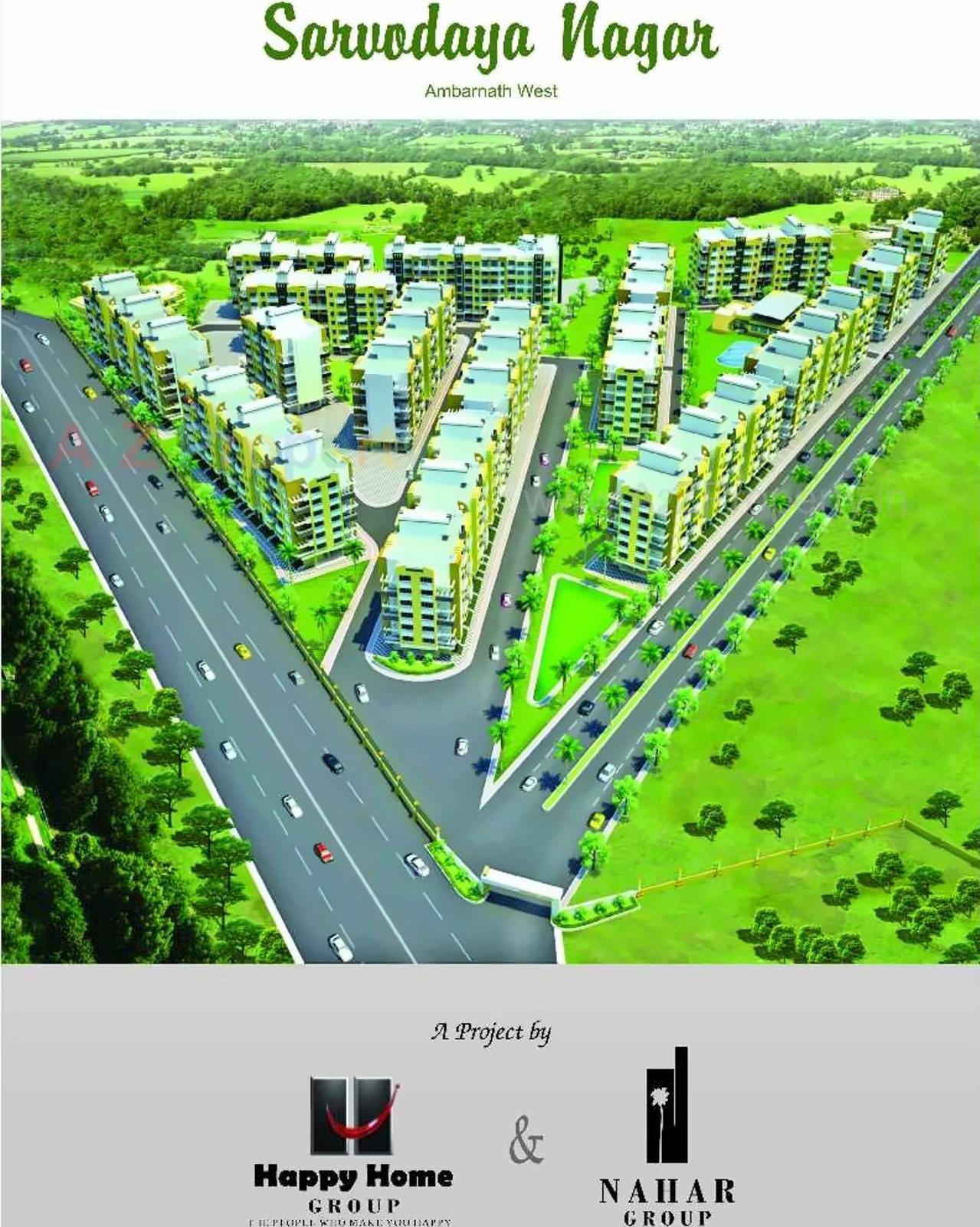 3D Elevation of real estate project Sarvoday Nagar Sector located at Ambarnathm-cl, Thane, Maharashtra