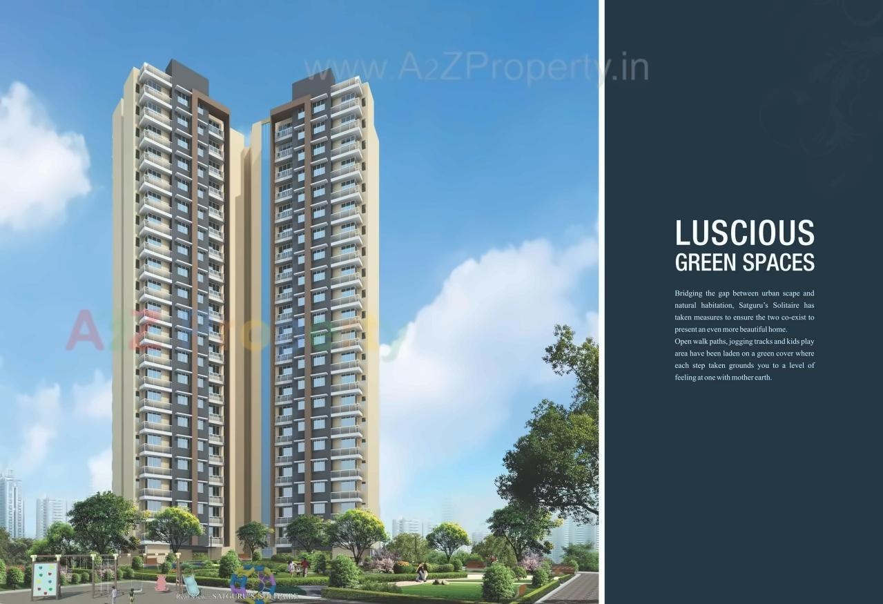 3D Elevation of real estate project Satgurus Solitaire located at Thane-m-corp, Thane, Maharashtra