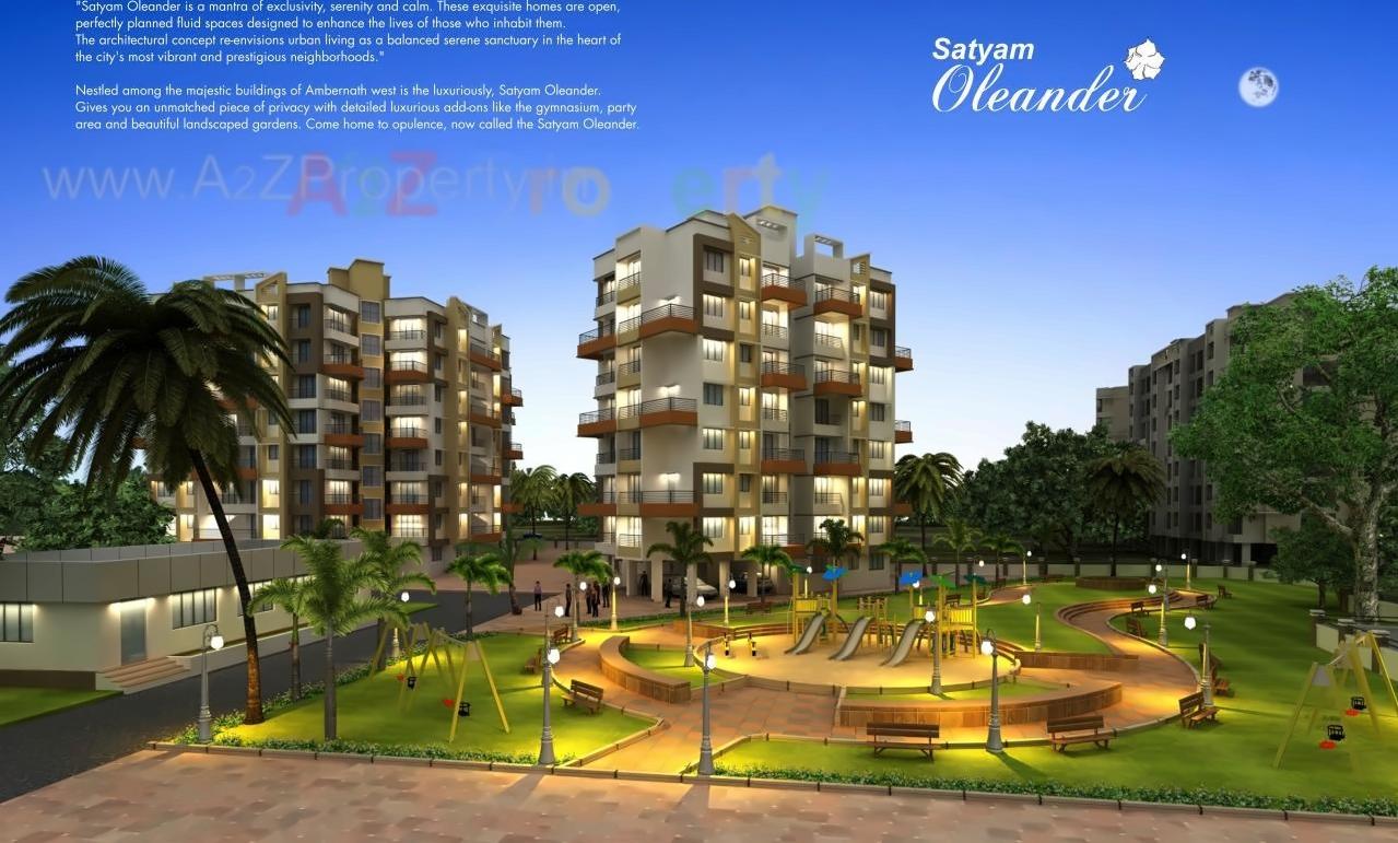 3D Elevation of real estate project Satyam Oleander located at Ambarnathm-cl, Thane, Maharashtra