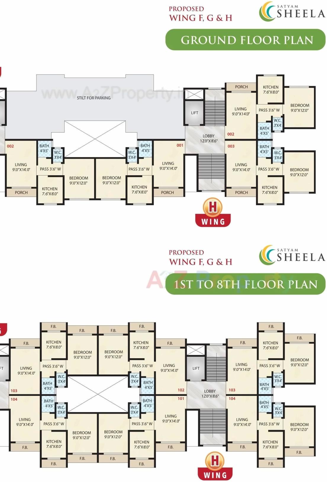 Layout of real estate project Satyam Sheela located at Badlapur-m-cl, Thane, Maharashtra