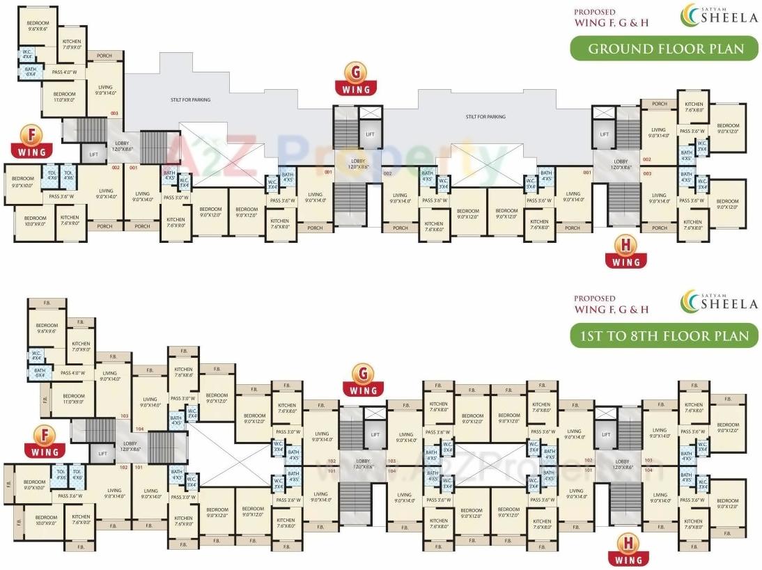 Layout of real estate project Satyam Sheela located at Badlapur-m-cl, Thane, Maharashtra