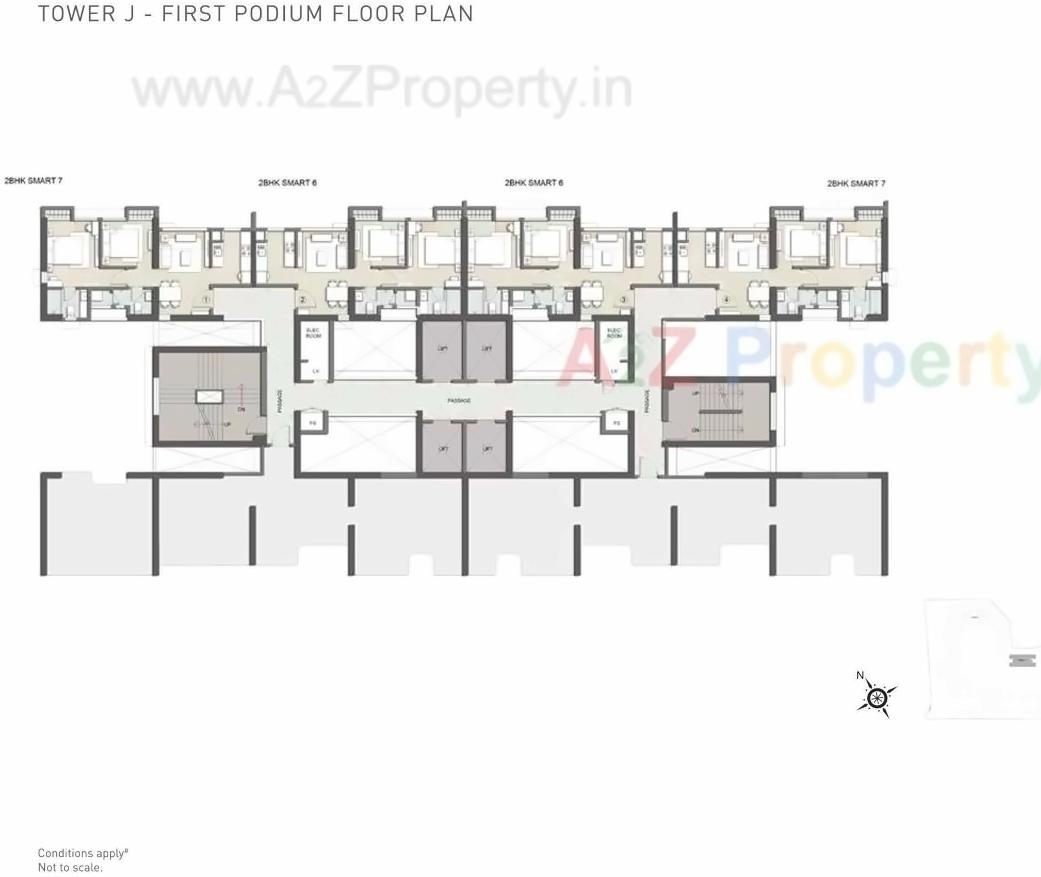 Layout of real estate project Sector located at Thane-m-corp, Thane, Maharashtra