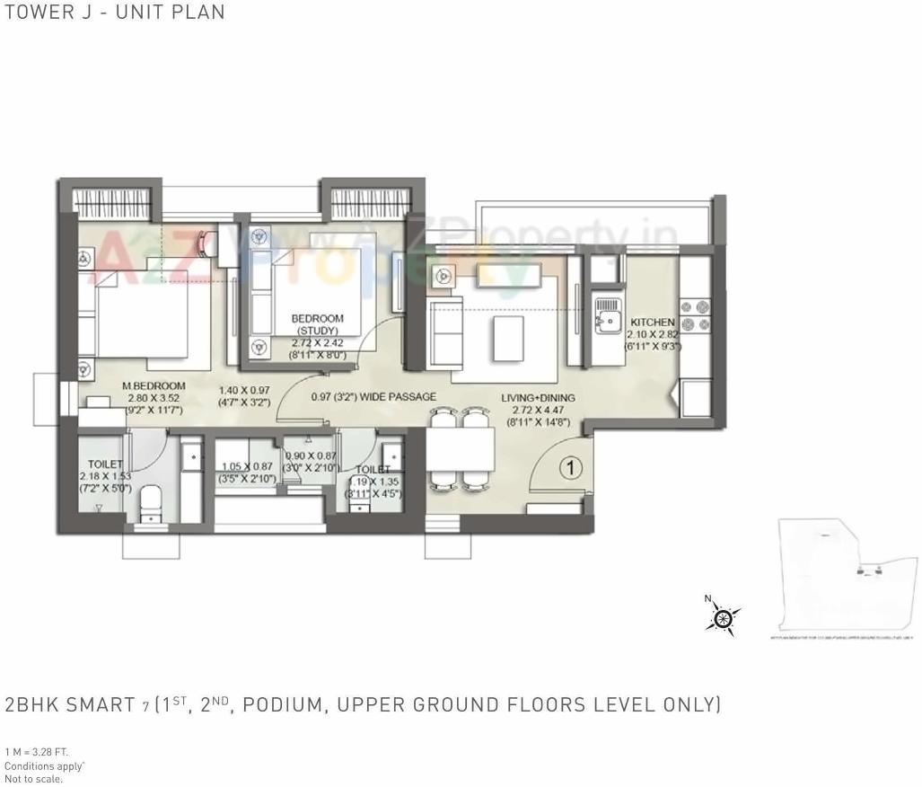 Layout of real estate project Sector located at Thane-m-corp, Thane, Maharashtra