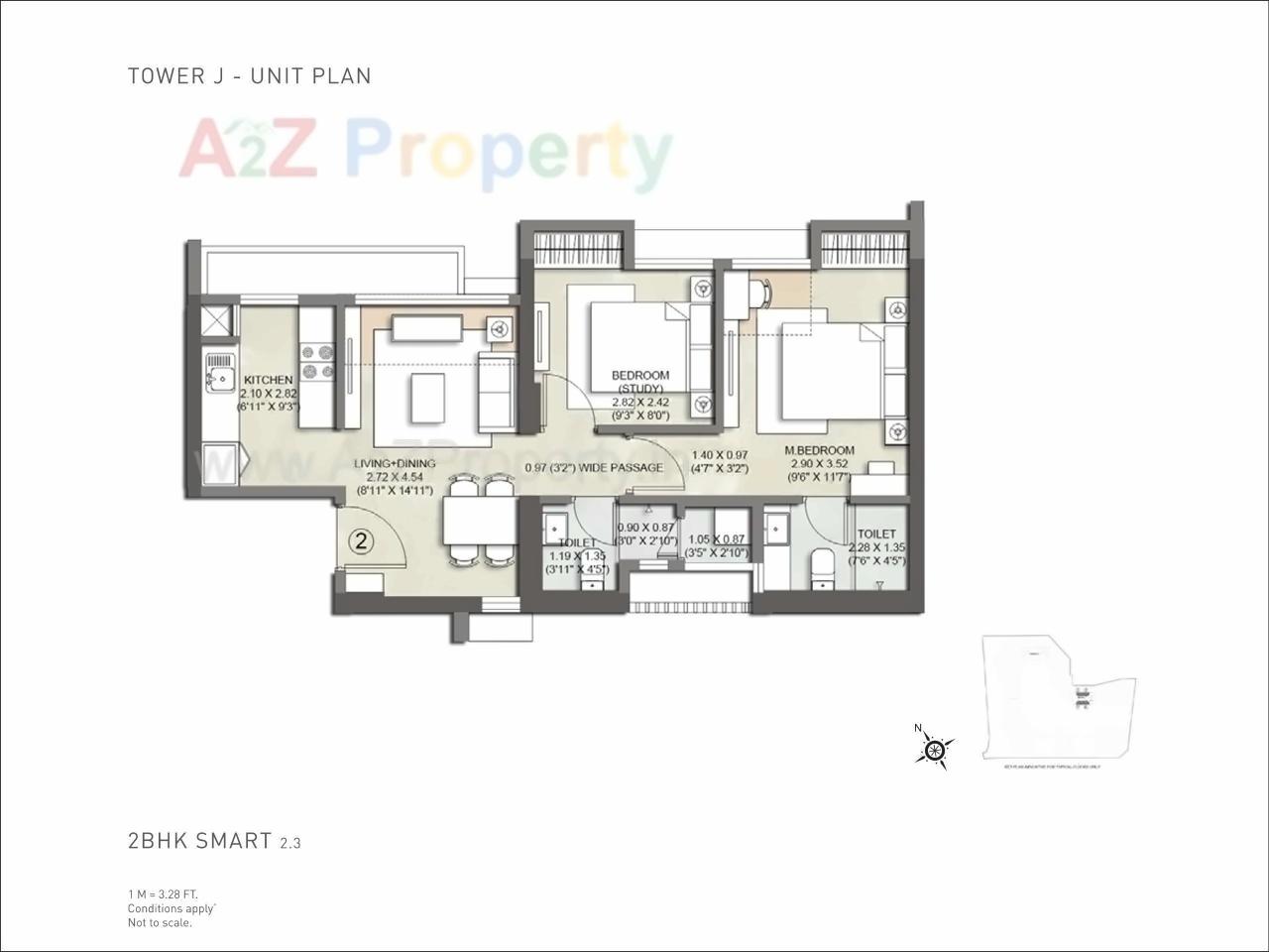 Layout of real estate project Sector located at Thane-m-corp, Thane, Maharashtra
