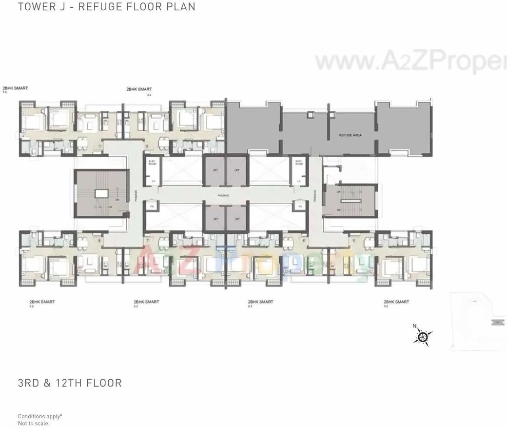 Layout of real estate project Sector located at Thane-m-corp, Thane, Maharashtra