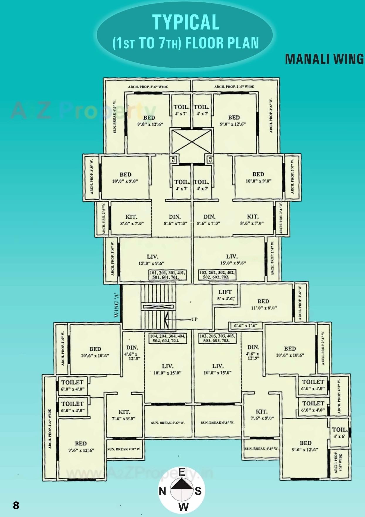 Layout of real estate project Shankar Heights Krishna located at Khuntavali, Thane, Maharashtra