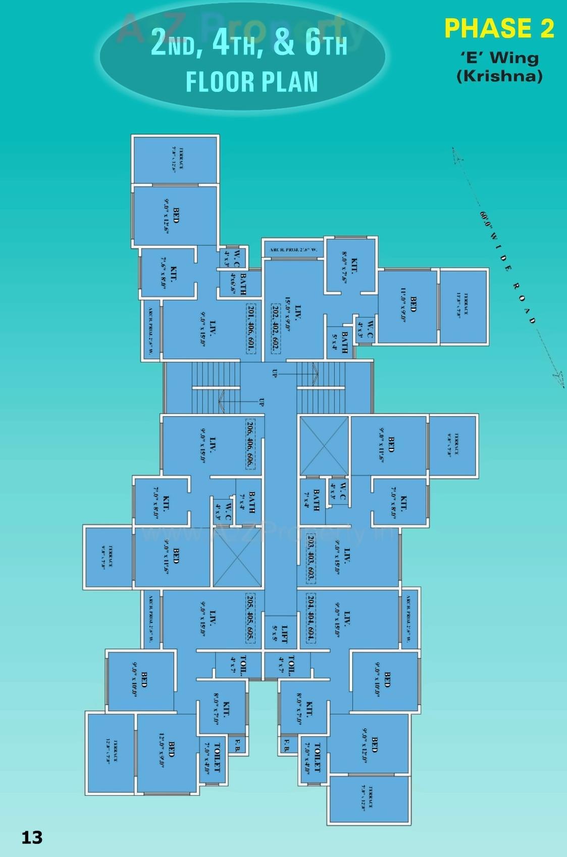 Layout of real estate project Shankar Heights Krishna located at Khuntavali, Thane, Maharashtra