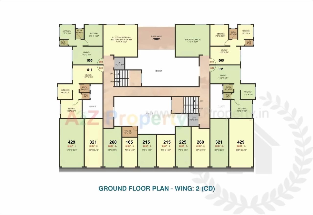 Layout of real estate project Shashwat Park Ab located at Badlapur-m-cl, Thane, Maharashtra