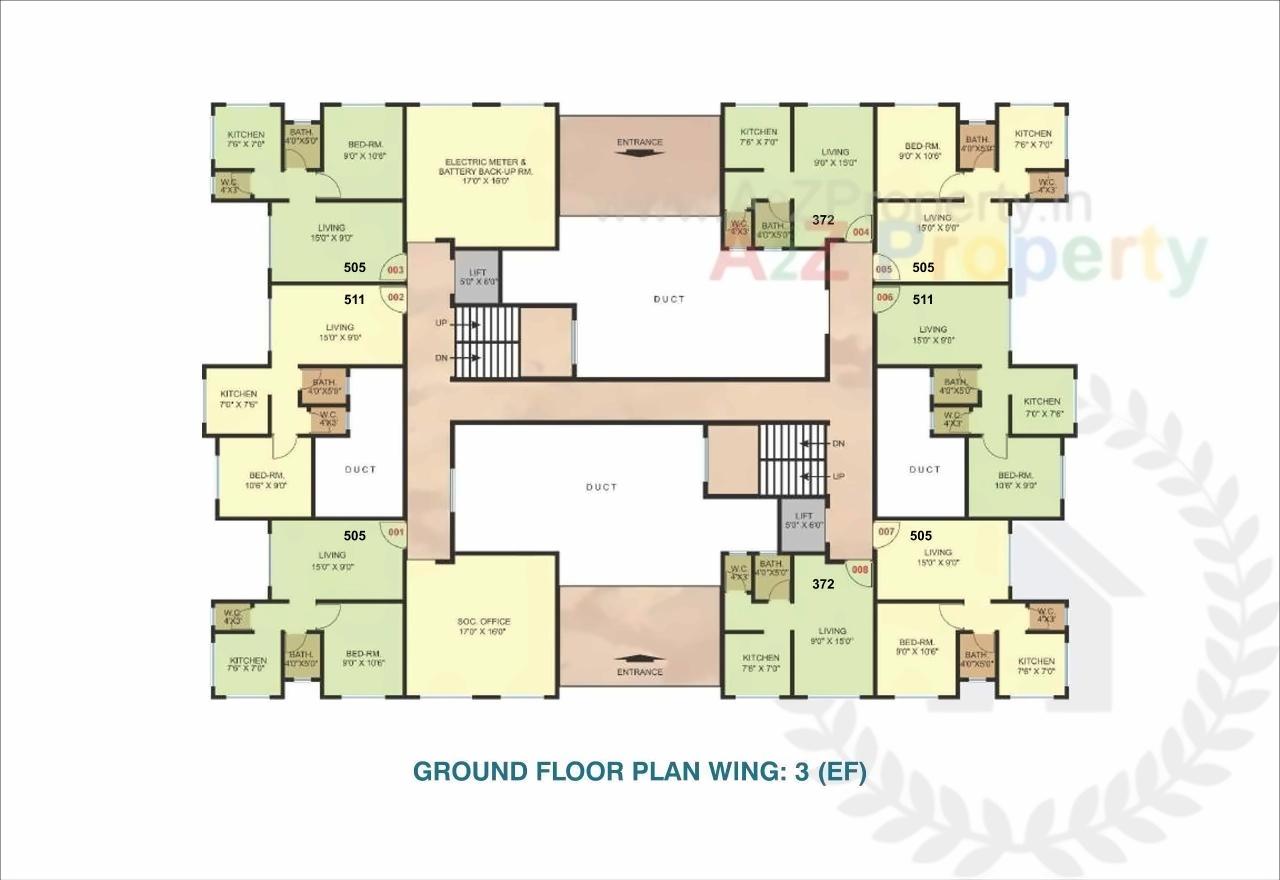 Layout of real estate project Shashwat Park Ab located at Badlapur-m-cl, Thane, Maharashtra