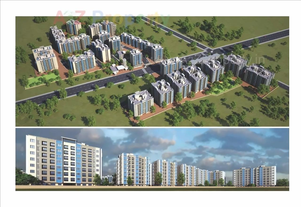 3D Elevation of real estate project Shashwat Park Ab located at Badlapur-m-cl, Thane, Maharashtra