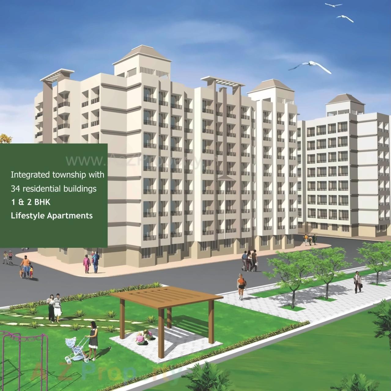 3D Elevation of real estate project Shashwat Park     P located at Badlapur-m-cl, Thane, Maharashtra