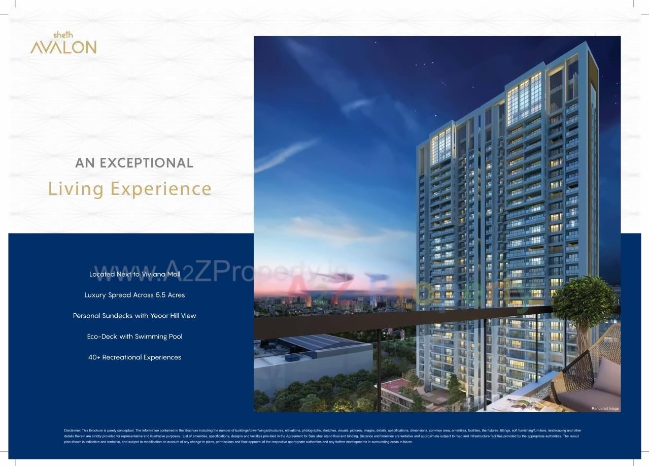 3D Elevation of real estate project Sheth Avalon located at Thane-m-corp, Thane, Maharashtra