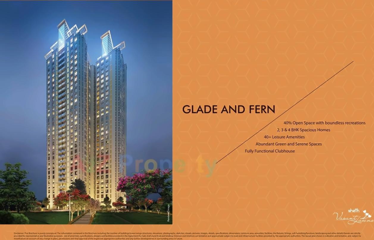 3D Elevation of real estate project Sheth Vasant Lawns located at Thane-m-corp, Thane, Maharashtra