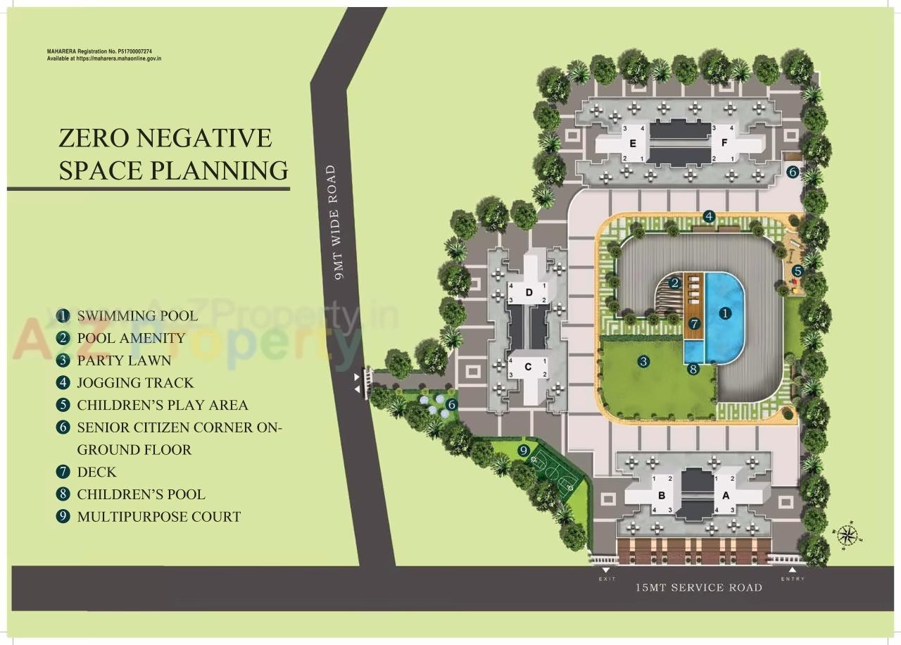 Layout of real estate project Sheth Zuri located at Thane-m-corp, Thane, Maharashtra
