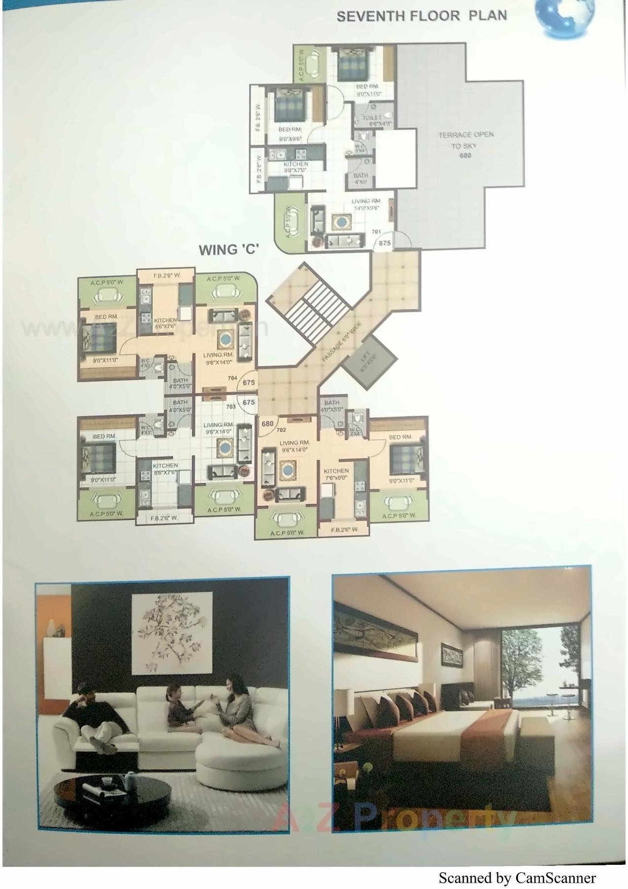 Layout of real estate project Shree Galaxy Heights located at Badlapur-m-cl, Thane, Maharashtra