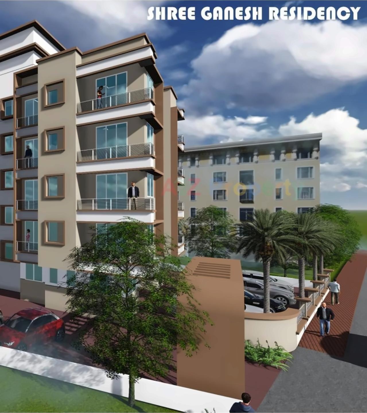 3D Elevation of real estate project Shree Ganesh Residency located at Asangaon-ct, Thane, Maharashtra