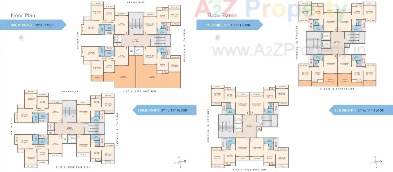 Layout of real estate project Shree Hari Residency located at Khoni, Thane, Maharashtra