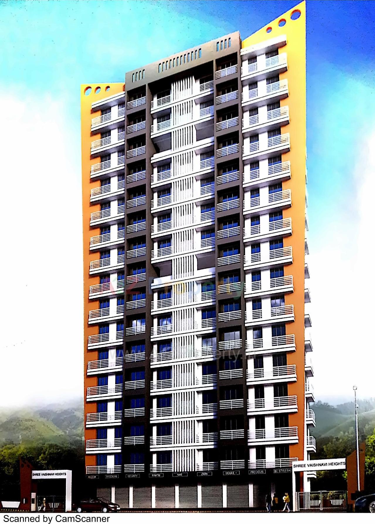 3D Elevation of real estate project Shree Vaishnavi Heights located at Thane-m-corp, Thane, Maharashtra