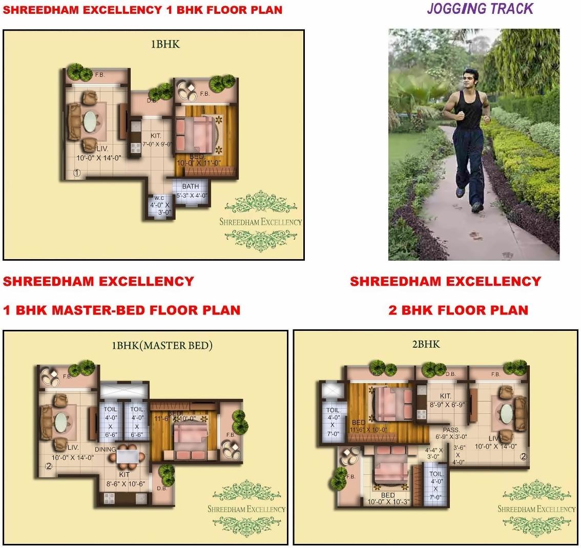 Layout of real estate project Shreedham Excellency located at Mirabhayandar-m-corp, Thane, Maharashtra