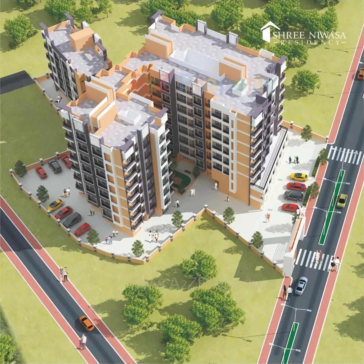 3D Elevation of real estate project Shreeniwasa Residency located at Badlapur-m-cl, Thane, Maharashtra