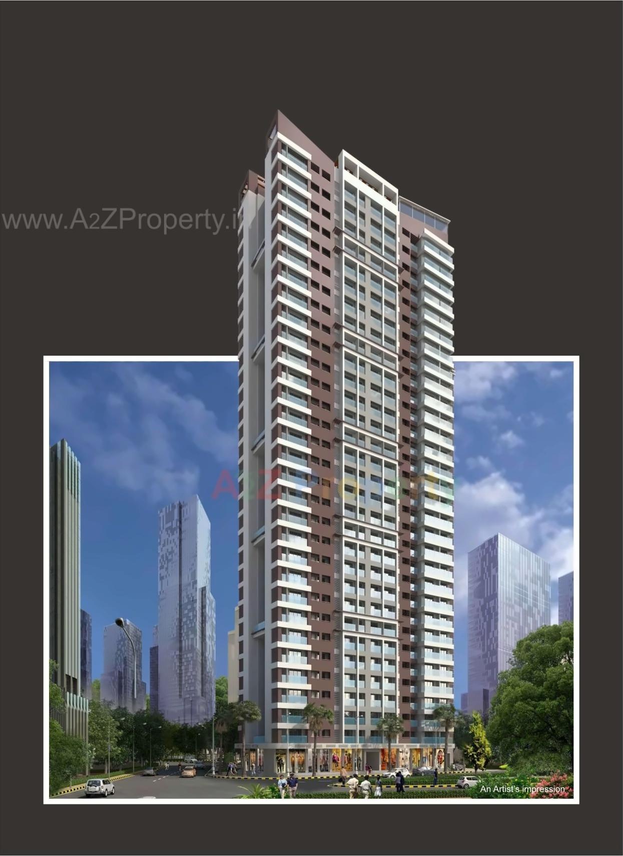 3D Elevation of real estate project Shreesandesh Heights located at Vartaknagar, Thane, Maharashtra