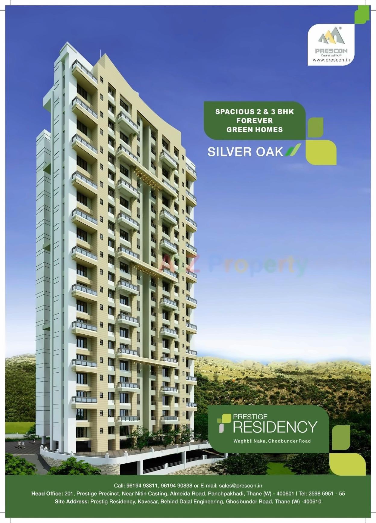 3D Elevation of real estate project Silver Oak At Prestige Residency located at Thane-m-corp, Thane, Maharashtra
