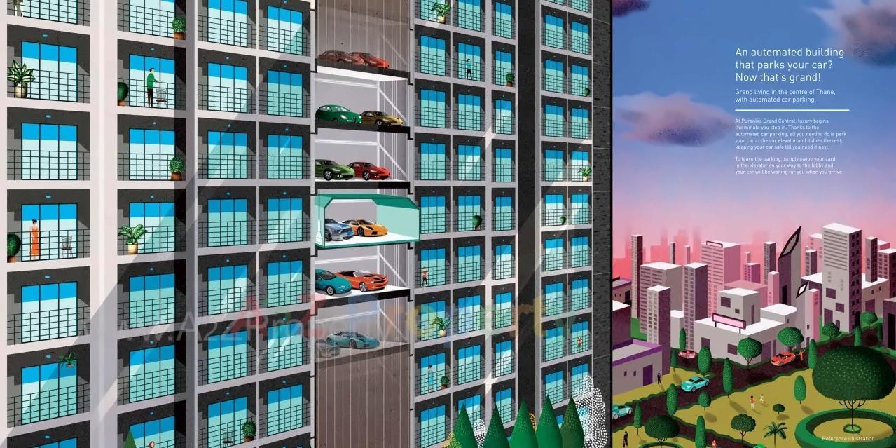 3D Elevation of real estate project Stella Grand Central located at Vartaknagar, Thane, Maharashtra