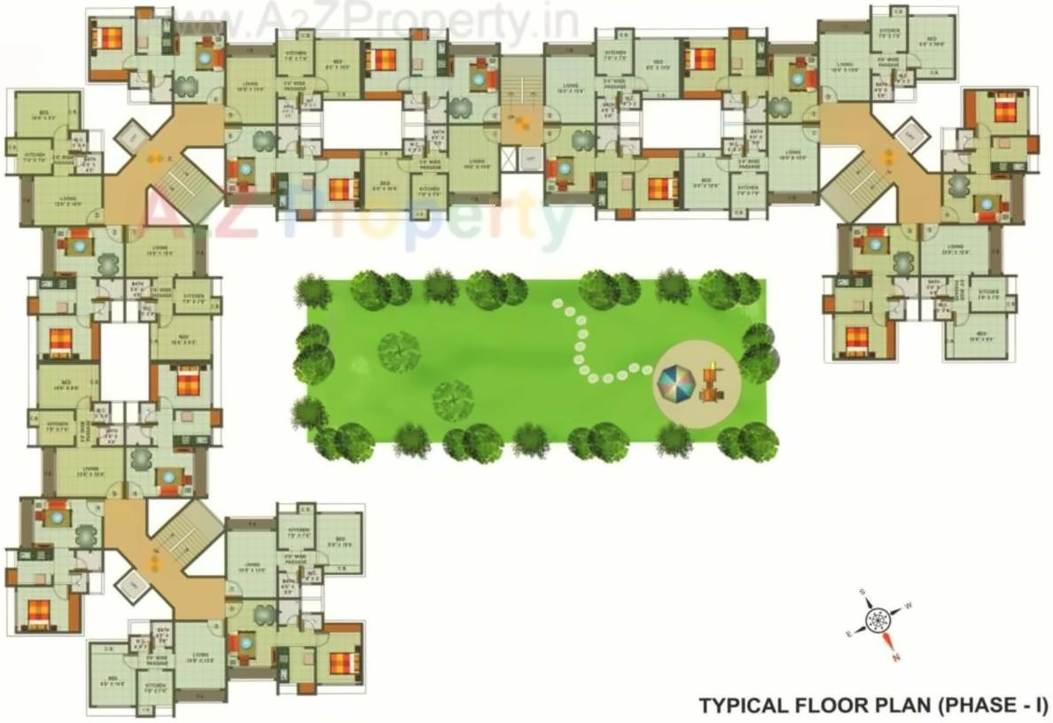 Layout of real estate project Sudama Regency  1, located at Thane-m-corp, Thane, Maharashtra