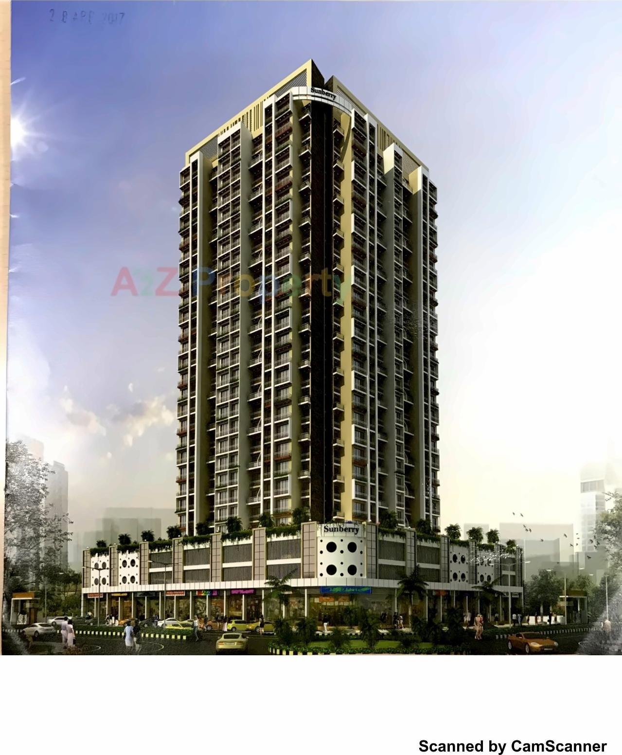 3D Elevation of real estate project Sunberry located at Navi-mumbai-m-corp, Thane, Maharashtra