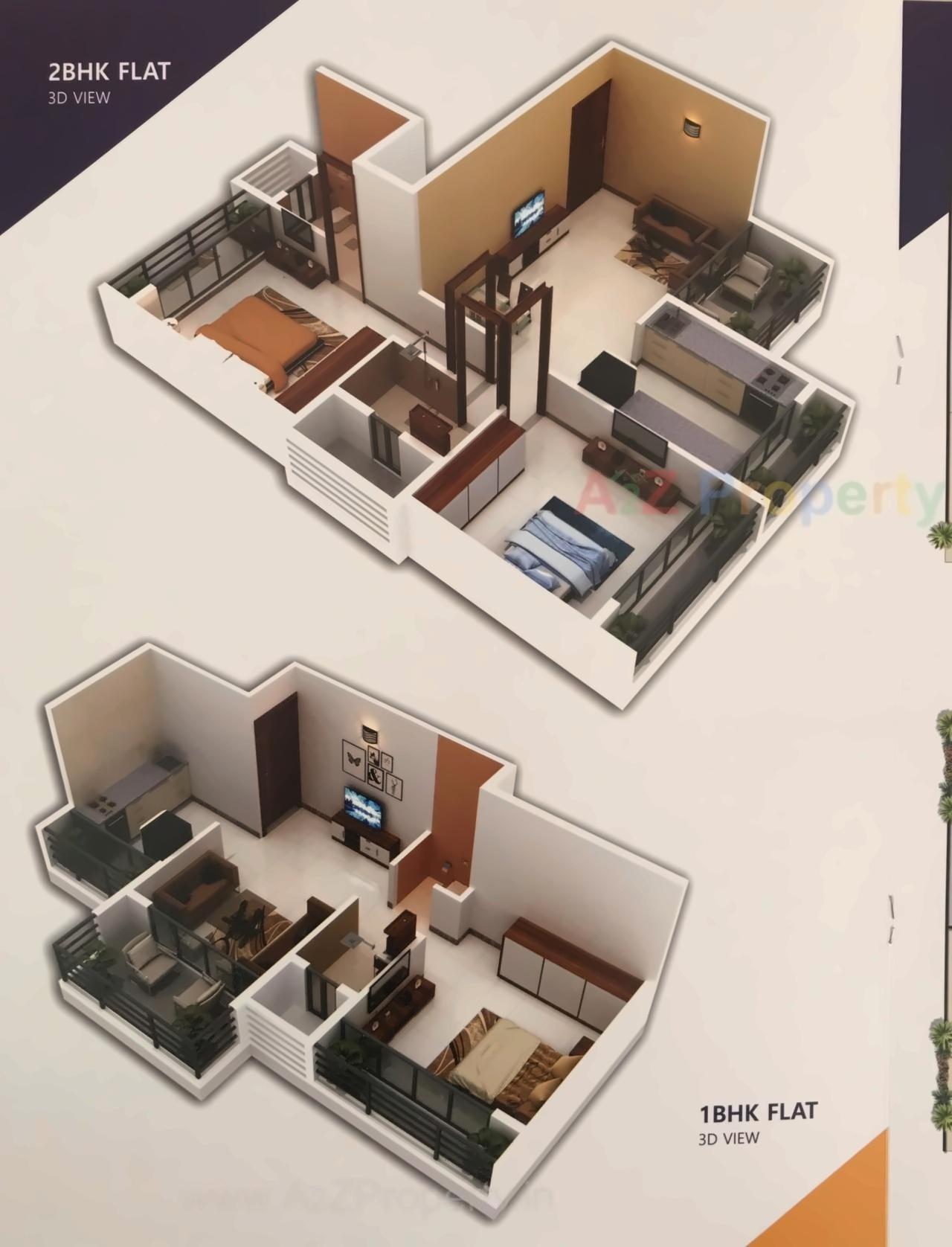 Layout of real estate project Sunshine Heights located at Navi-mumbai-m-corp, Thane, Maharashtra