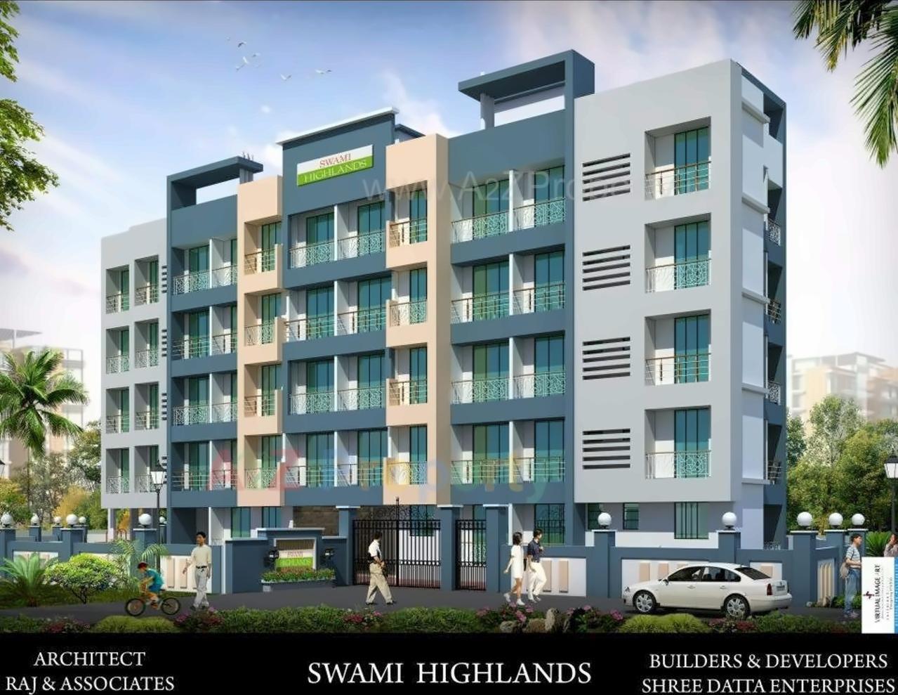 3D Elevation of real estate project Swami Highlands located at Badlapur-m-cl, Thane, Maharashtra