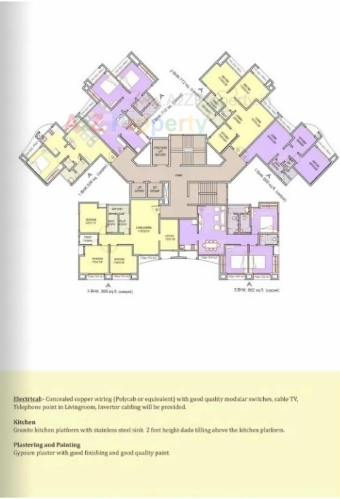 Layout of real estate project Tarangan located at Thane-m-corp, Thane, Maharashtra