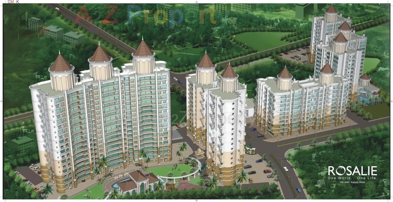3D Elevation of real estate project Tharwani Rosalie Lx, Type   E, Aster located at Kalyandombivali-m-corp, Thane, Maharashtra