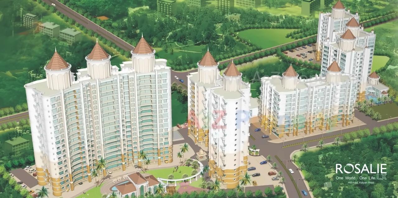 3D Elevation of real estate project Tharwani Rosalie Lx, Type   E, Aster located at Kalyandombivali-m-corp, Thane, Maharashtra