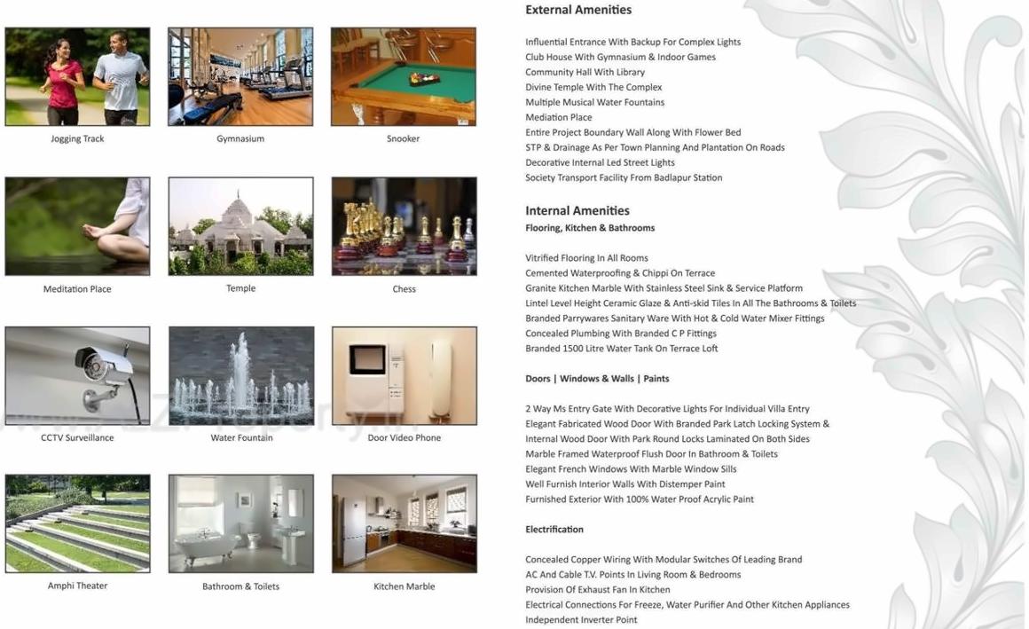  of real estate project The Chalets Avenue located at Badlapur-m-cl, Thane, Maharashtra