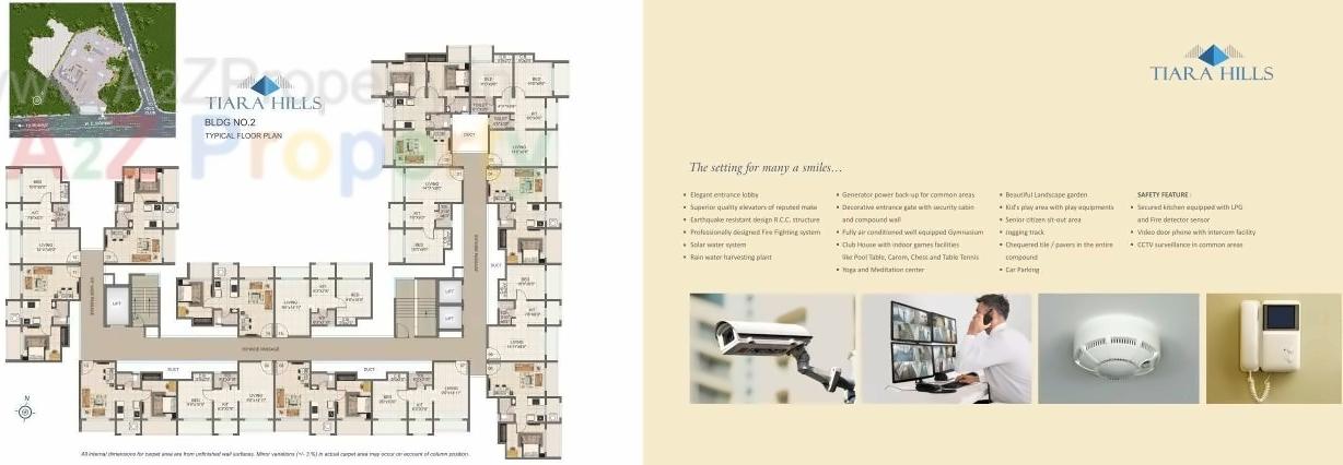 Layout of real estate project Tiara Hills  3, located at Mirabhayandar-m-corp, Thane, Maharashtra