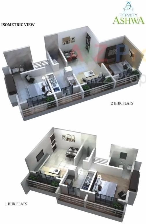 Layout of real estate project Trimity Ashwa located at Thane-m-corp, Thane, Maharashtra