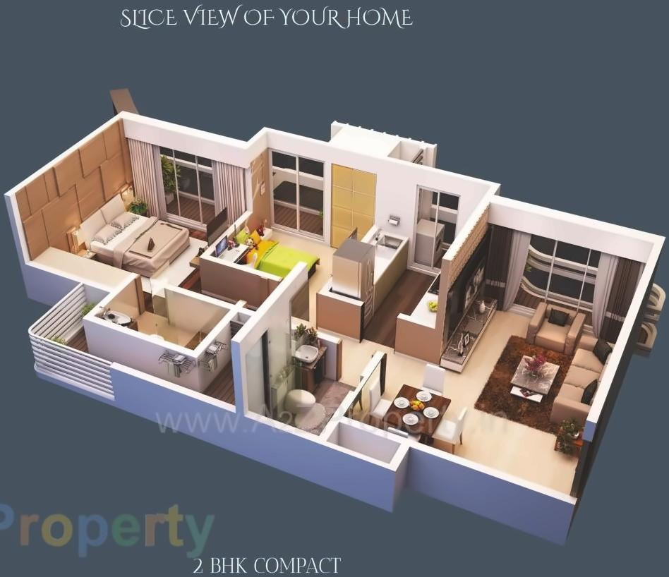 Layout of real estate project Tropical Panache located at Thane-m-corp, Thane, Maharashtra